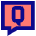 Chat Bubble Question Icon from Sharp Pop Set