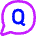 Chat Bubble Question Circle Icon from Flex Neon Set
