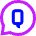 Chat Bubble Question Circle Icon from Sharp Neon Set