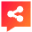 Chat Bubble Share Reviews Icon from Sharp Gradient Set