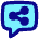 Chat Bubble Share Reviews Icon from Flex Pop Set
