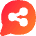 Chat Bubble Share Reviews Circle Icon from Flex Gradient Set