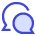 Chat Two Bubbles Oval
