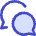 Chat Two Bubbles Oval