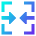 Table Cell Merge Icon from Sharp Gradient Set