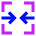 Table Cell Merge Icon from Sharp Neon Set