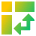 Table Chart Pivot Icon from Sharp Gradient Set