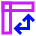 Table Chart Pivot Icon from Sharp Neon Set