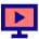 Desktop Display Live Tv Icon from Sharp Pop Set