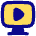 Desktop Display Live Tv Icon from Flex Pop Set