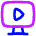 Desktop Display Live Tv Icon from Flex Neon Set