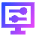 Desktop Display Settings Icon from Sharp Gradient Set
