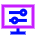 Desktop Display Settings Icon from Sharp Neon Set