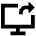 Desktop Screen Share Icon from Sharp Remix Set