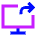 Desktop Screen Share Icon from Sharp Neon Set