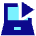 Laptop Live Tv Icon from Sharp Pop Set