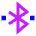 Bluetooth Connected Icon from Sharp Neon Set