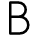 B Icon from Typeface - Free Set