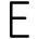 E Icon from Typeface - Free Set