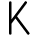 K Icon from Typeface - Free Set