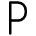 P Icon from Typeface - Free Set