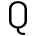 Q Icon from Typeface - Free Set
