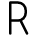 R Icon from Typeface - Free Set