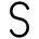 S Icon from Typeface - Free Set
