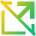 Arrow Open In New Off Icon from Sharp Gradient Set