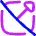 Triangle Arrow Open In New Off Icon from Flex Neon Set