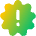 Badge Alert Icon from Flex Gradient Set