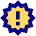 Badge Alert Icon from Sharp Pop Set