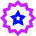 Badge Award Star Icon from Sharp Neon Set
