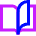 Book Flip Next Page Icon from Sharp Neon Set