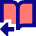 Book Flip Next Page Arrow Icon from Sharp Pop Set