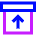 Box Unarchive File Icon from Sharp Neon Set