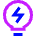 Content Insight Idea Trivia Icon from Sharp Neon Set
