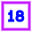 Content Rating 18 Up Icon from Sharp Neon Set