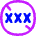 Content Rating Block No Adult Content Icon from Flex Neon Set