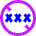 Content Rating Block No Adult Content Icon from Sharp Neon Set
