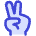 Interface Hand Gestures Victrory Hand