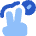 Interface Hand Gestures Two Fingers Hold