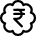 Currency Sign Rupee Badge