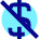 Money Currency Off Icon from Sharp Pop Set