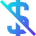 Money Currency Off Icon from Sharp Gradient Set