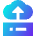 Server Cloud Drive Upload Backup Icon from Sharp Gradient Set