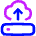 Server Cloud Drive Upload Backup Icon from Flex Neon Set