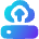 Server Cloud Drive Upload Backup Icon from Flex Gradient Set