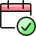 Calendar Check 1 icon - Free transparent PNG, SVG. No Sign up needed.
