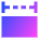 Column Width Icon from Sharp Gradient Set